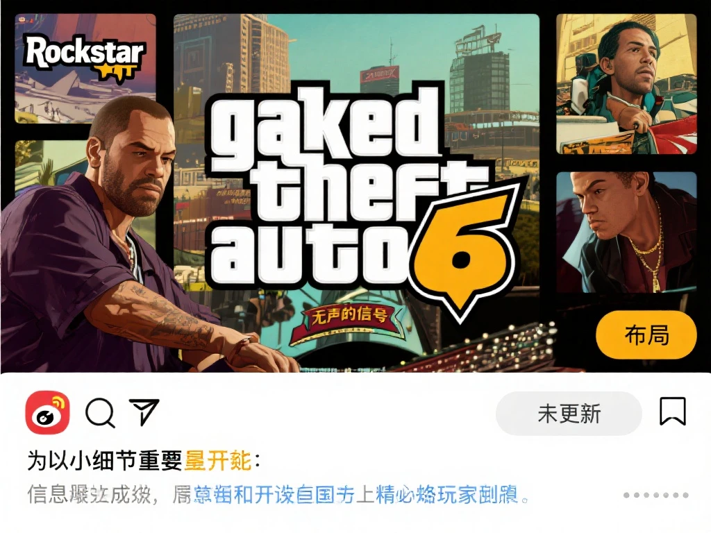 《GTA6》官推顶图迟迟未变，是否藏有新消息？